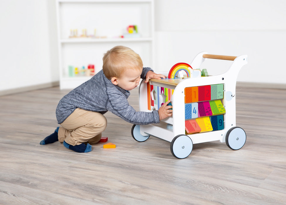 lauflernwagen elefant holz