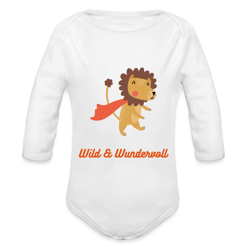 Langarm-Body „Wild & Wundervoll“.