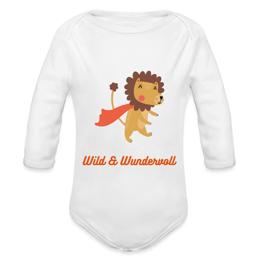 Langarm-Body „Wild & Wundervoll“.