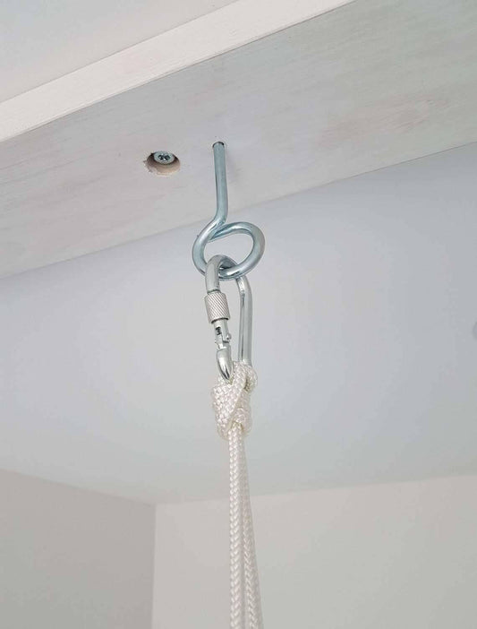 Babyschaukel Leinen, Melange, niedrige Rückenlehne - BesonderesHoch2