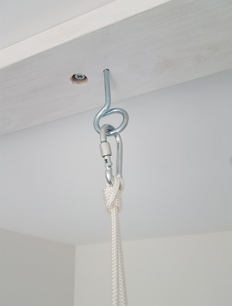 premium babyschaukel aus leinen, natur, melange - besondereshoch2