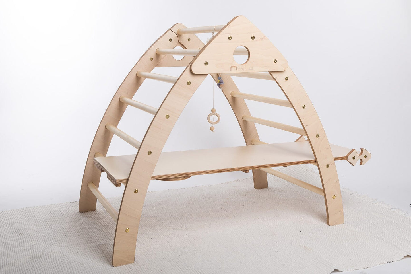 Kletterdreieck mit Rutsche, klappbar - Pikler Dreieck mit Schiebe-Rampe Luula