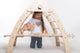 Kletterdreieck mit Rutsche, klappbar - Pikler Dreieck mit Schiebe-Rampe.