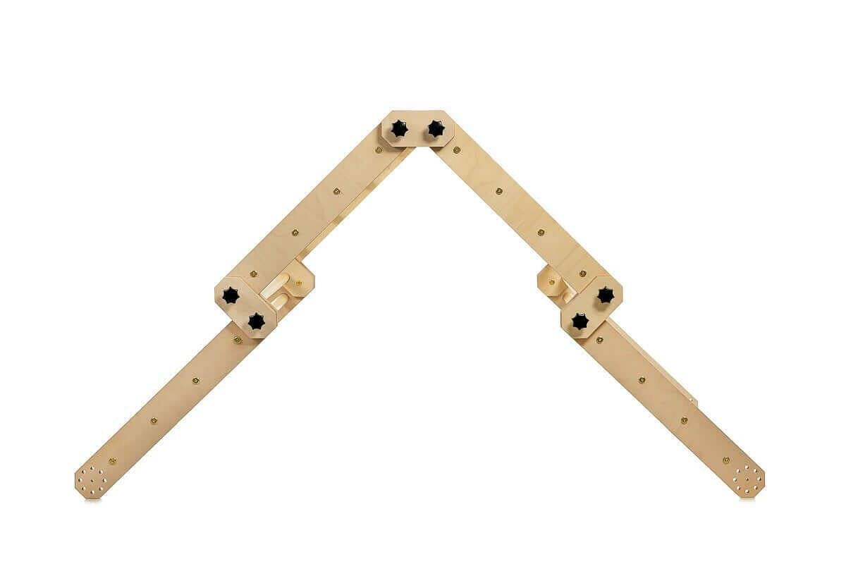 Kletterdreieck Set 3 in 1 mit Rutsche - Pikler Dreieck mit Rampe.