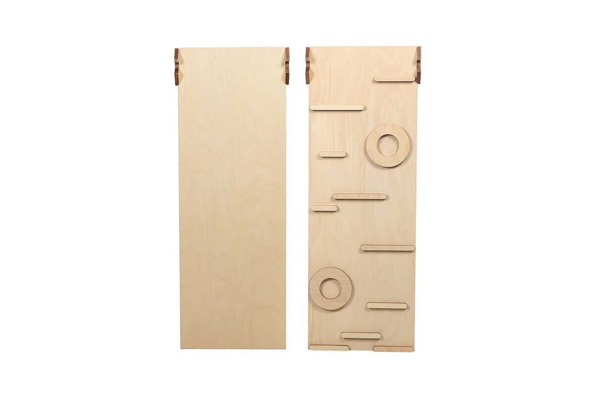 Kletterdreieck Set 3 in 1 mit Rutsche - Pikler Dreieck mit Rampe Luula