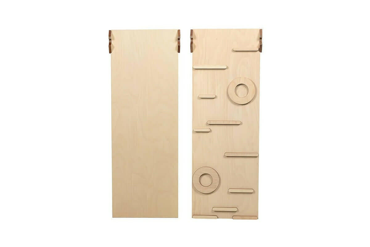 Kletterdreieck Set 3 in 1 mit Rutsche - Pikler Dreieck mit Rampe.