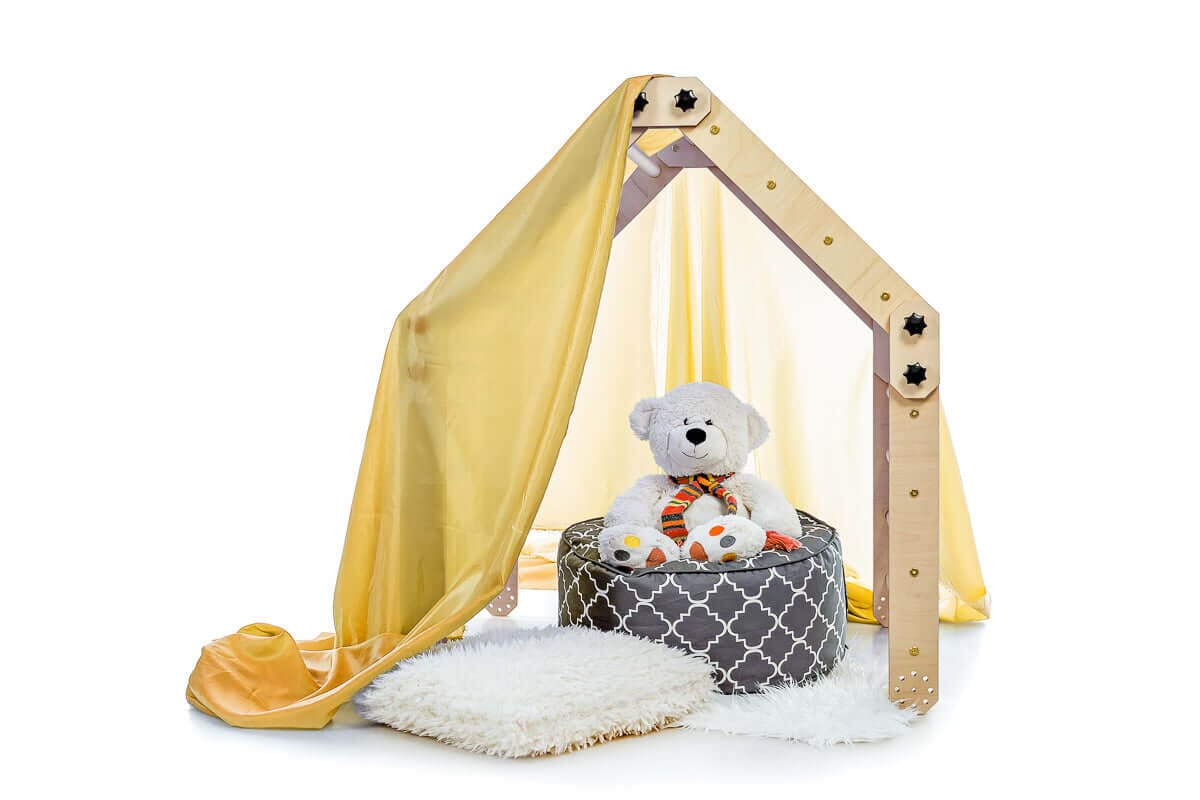 Kletterdreieck Set 3 in 1 mit Rutsche - Pikler Dreieck mit Rampe Luula