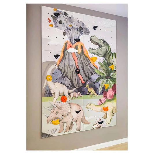 Climbing wall children's room, indoor, children, dinosaurs