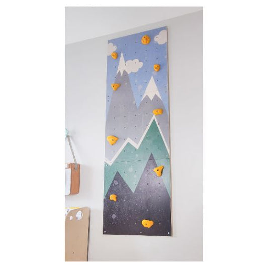 Climbing wall children's room, indoor, children, mountains