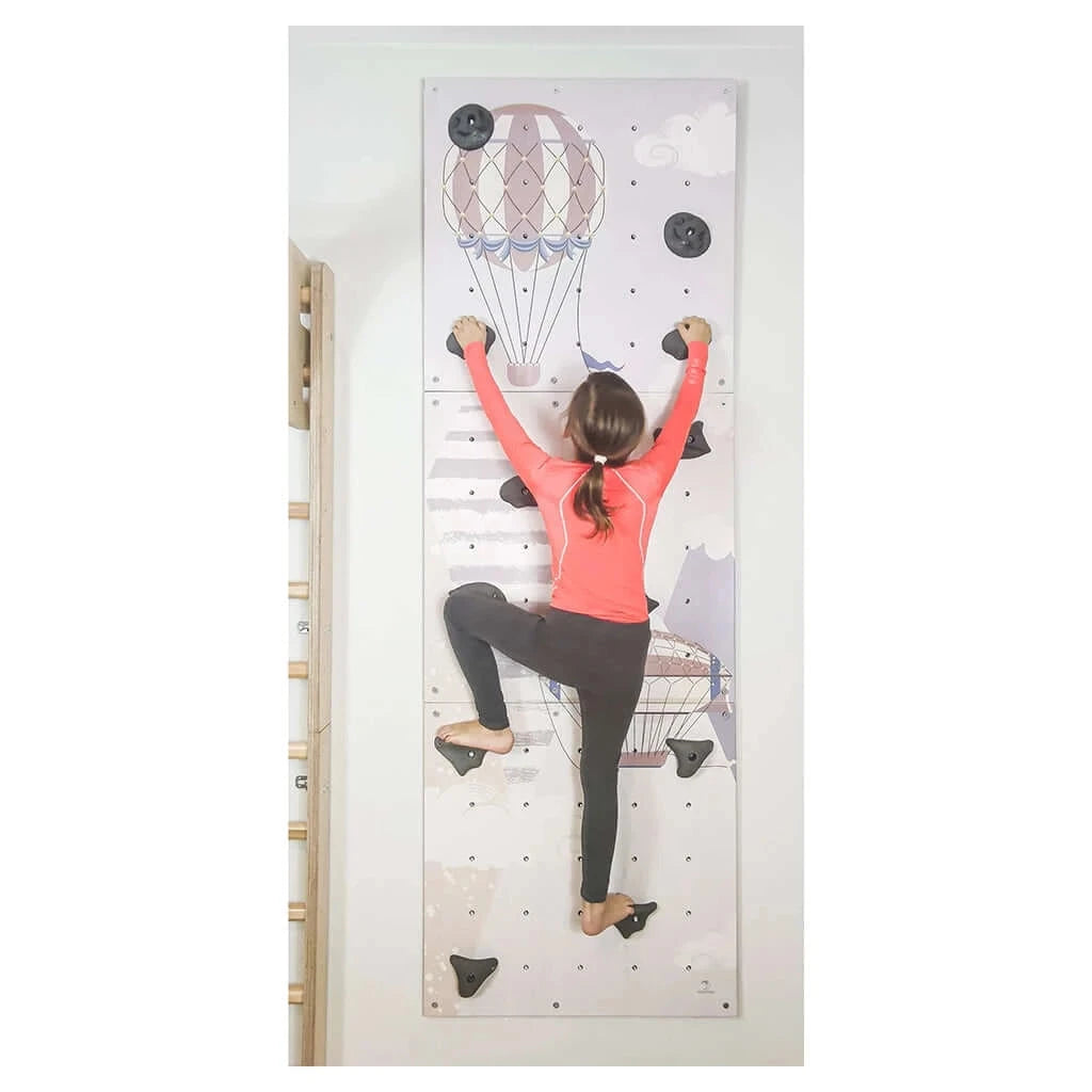 Kletterwand Kinderzimmer, Indoor, Kinder, -Heißluftballon.