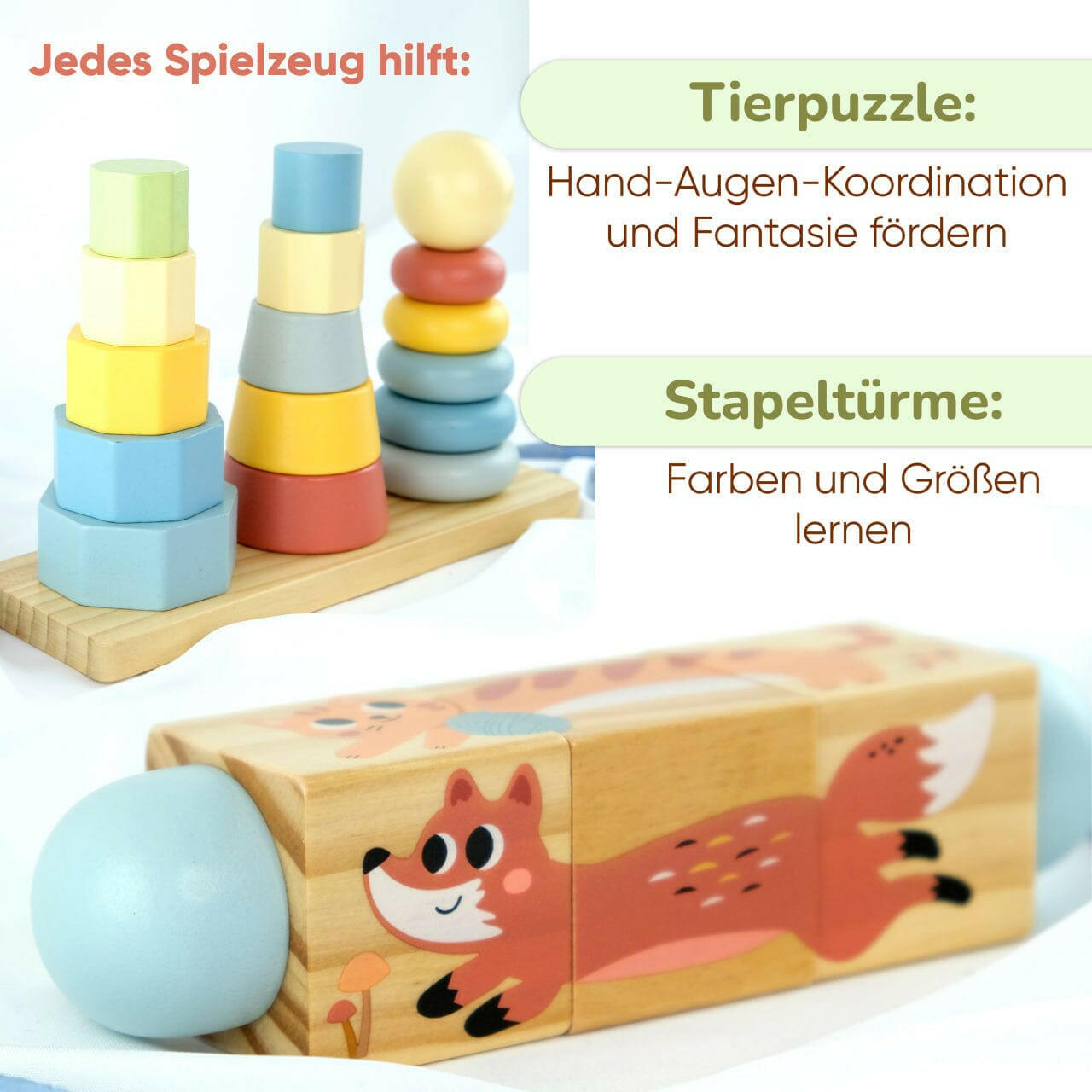 Montessori-Box für Kinder von 18 bis 24 Monaten.
