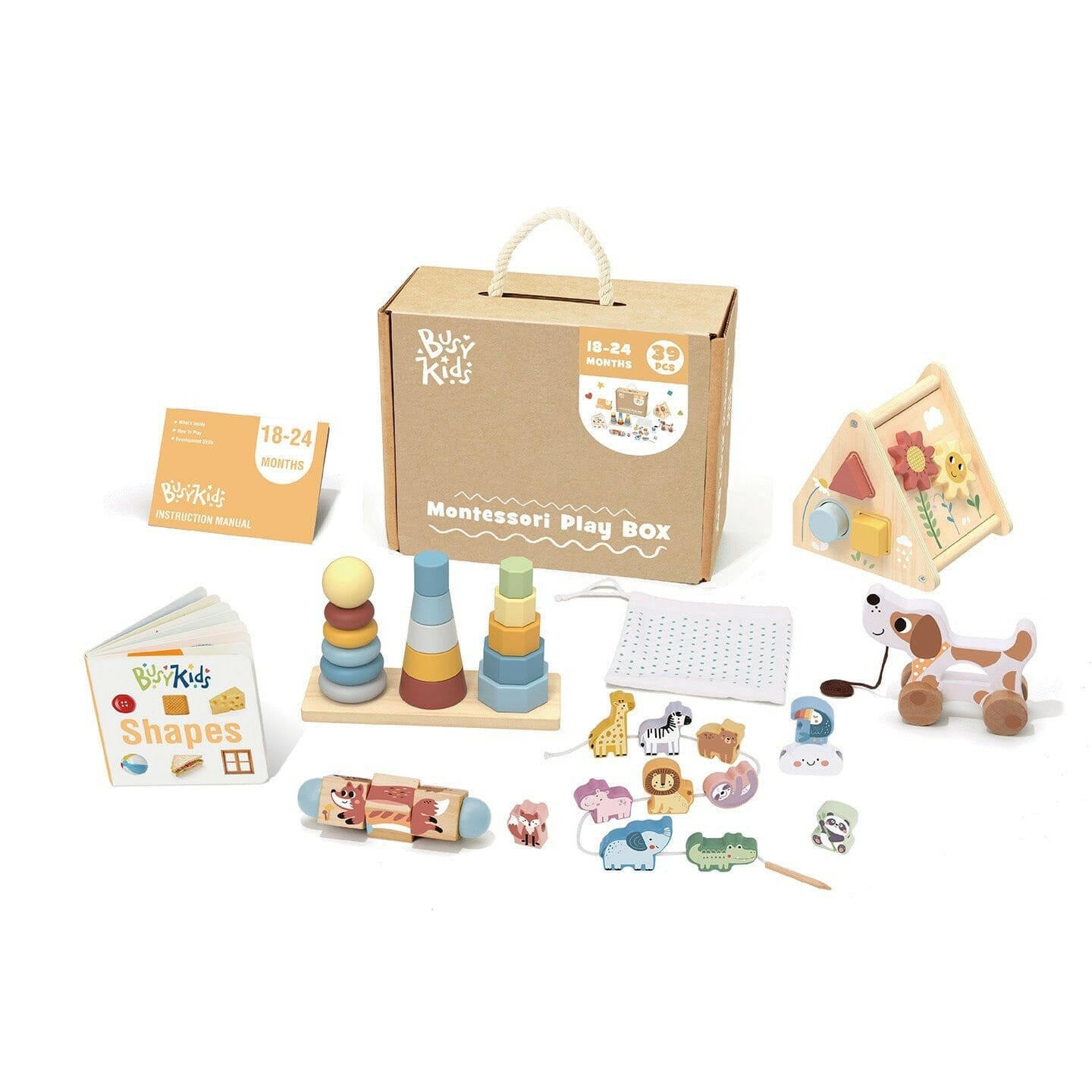 Montessori-Box für Kinder von 18 bis 24 Monaten.