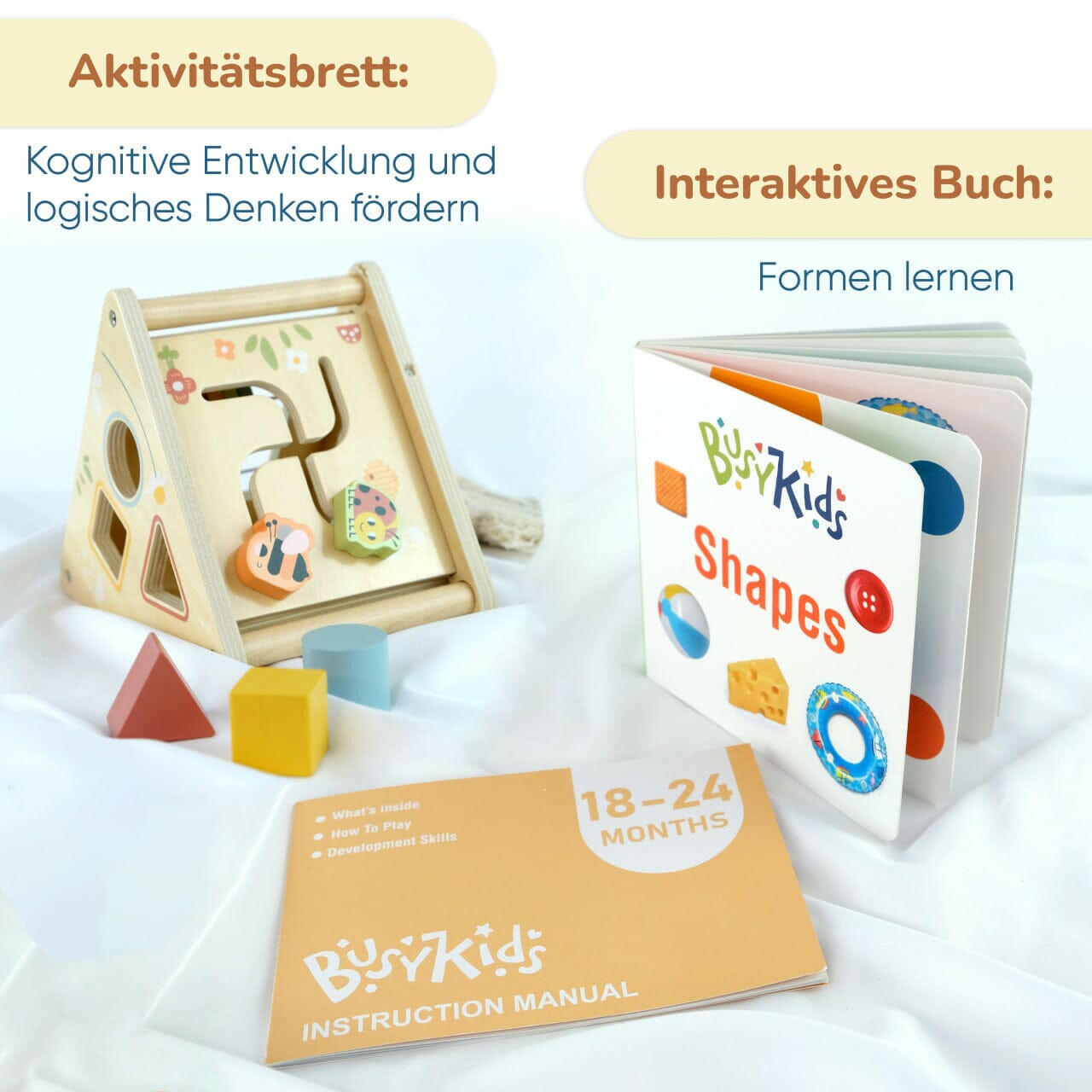 Montessori-Box für Kinder von 18 bis 24 Monaten.