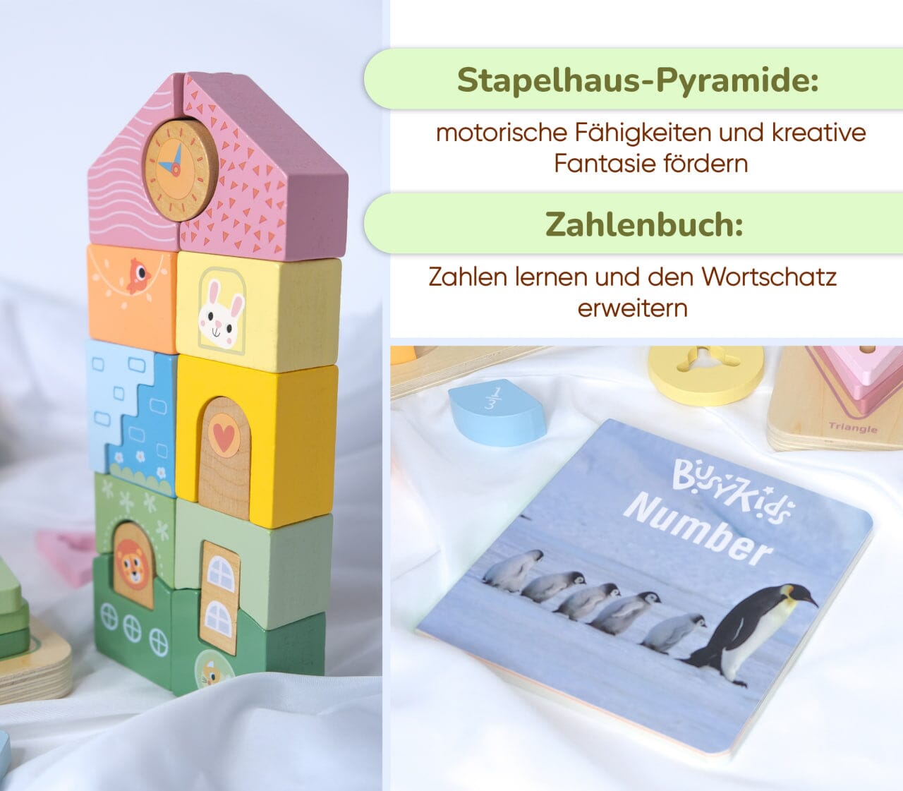 Montessori-Box für Kinder von 24 bis 36 Monaten.