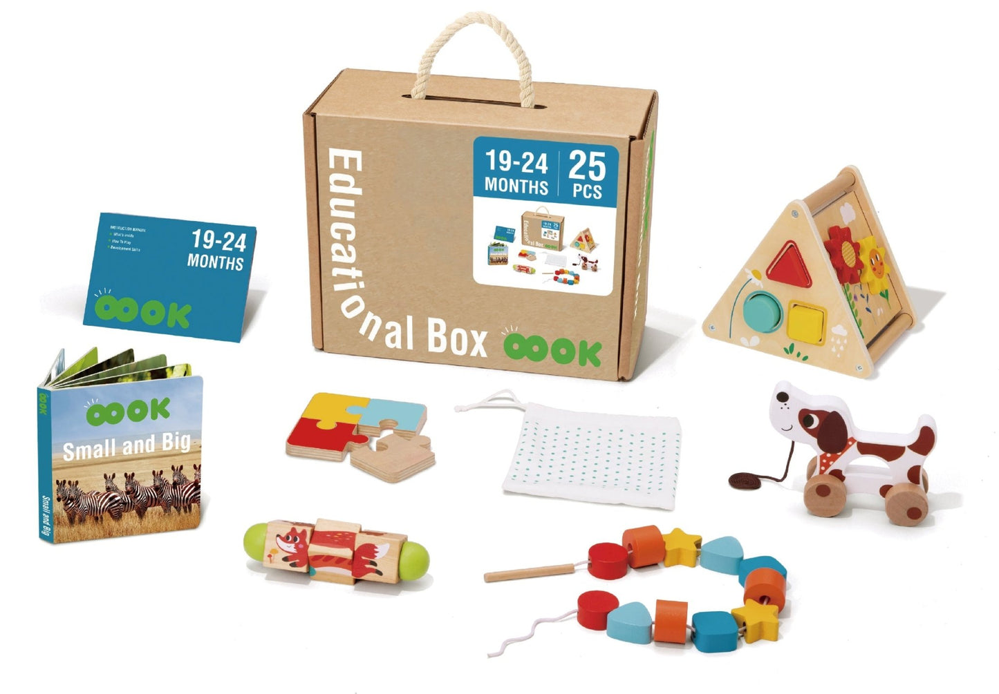 Montessori Educational Box, 19 - 24 Monate, 6 - in - 1, Lernspielzeug für Kleinkinder - BesonderesHoch2