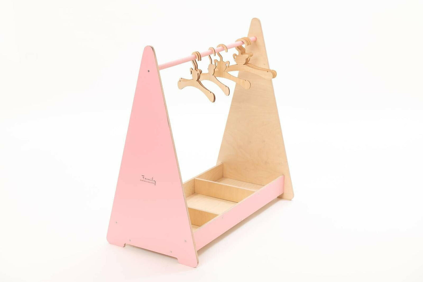 Montessori Kleiderschrank, Kindergarderobe, Gaderobe.