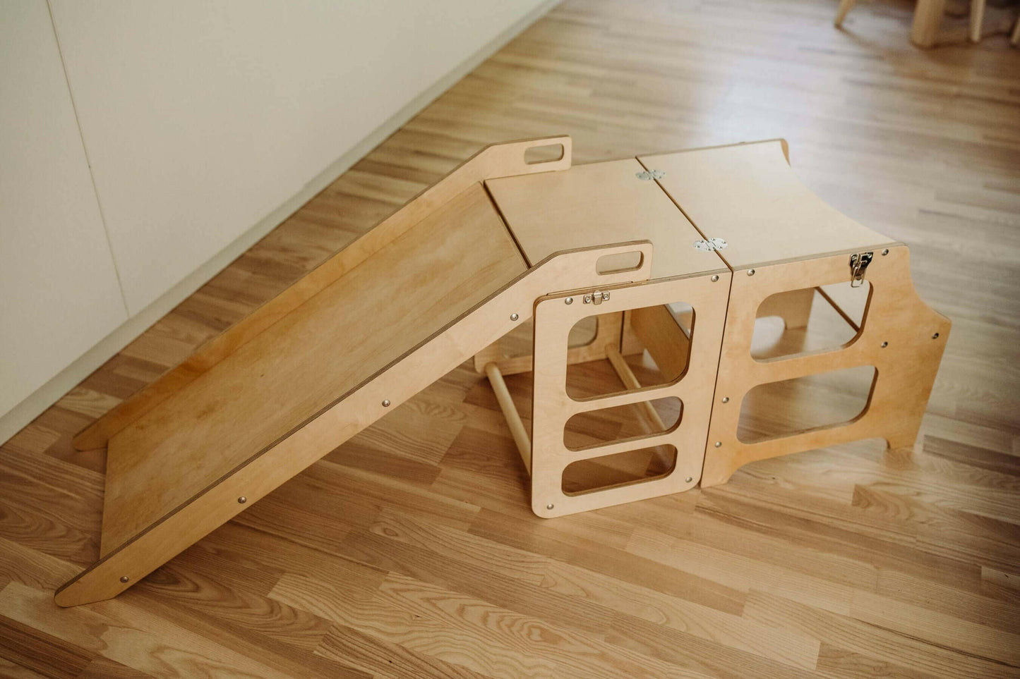 Montessori Lernturm, 3 in 1, Montessori Turm, Rutsche.