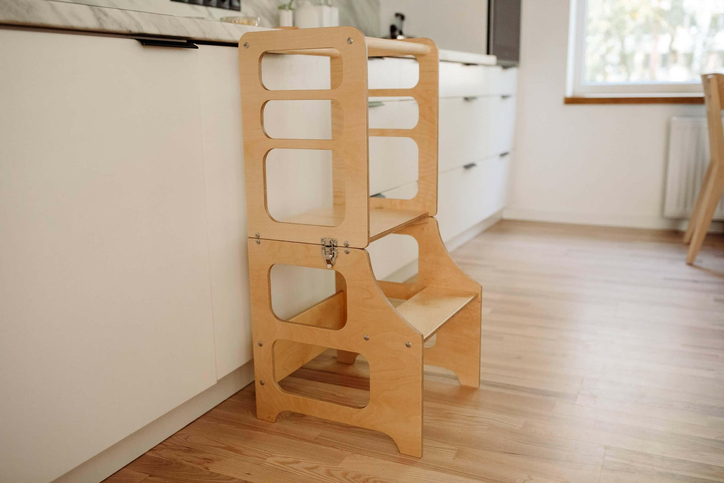 Montessori Lernturm, 3 in 1, Montessori Turm, Rutsche.