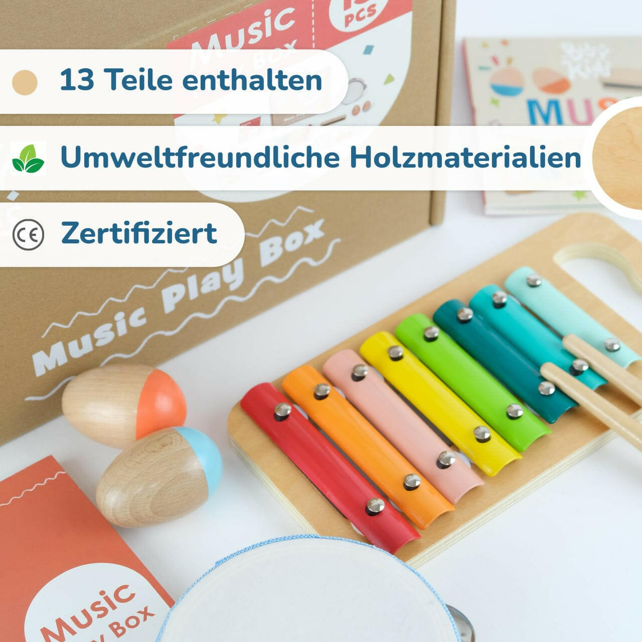 Musikalisches Montessori-Set.