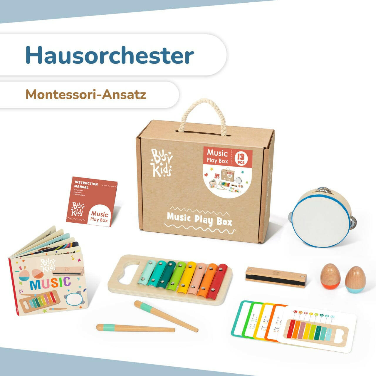 Musikalisches Montessori-Set.
