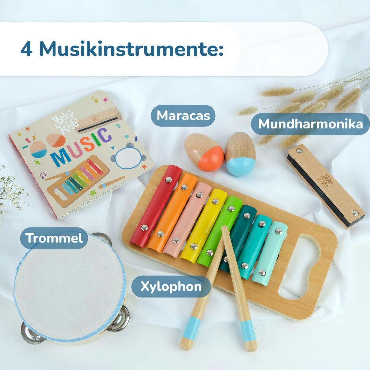 Musikalisches Montessori-Set.
