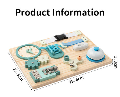 Montessori Beschäftigung Board - Sensorisches Brett - Kinder Lernspielzeug für Feinmotorik ab 3 Jahre