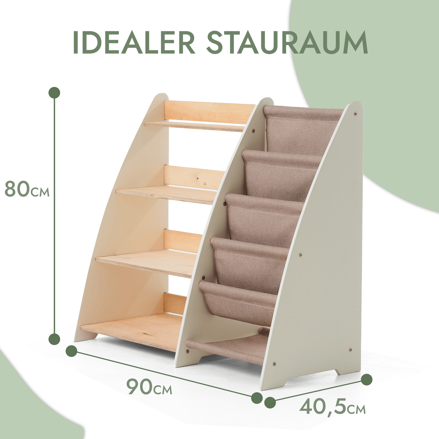 2in1 Montessori - Regal für Kleinkinder – Bücher & Spielzeug - BesonderesHoch2