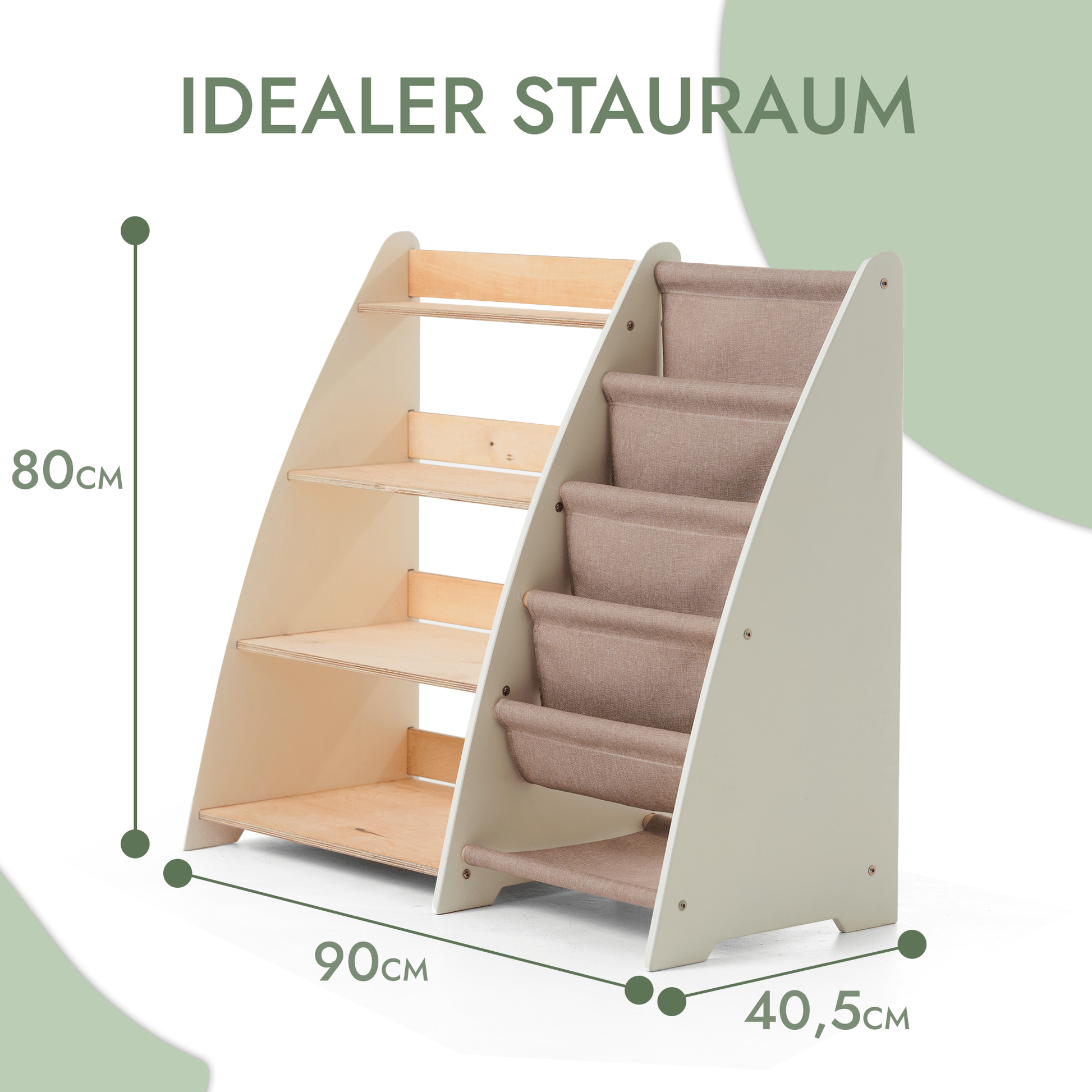 2in1 Montessori - Regal für Kleinkinder – Bücher & Spielzeug - BesonderesHoch2