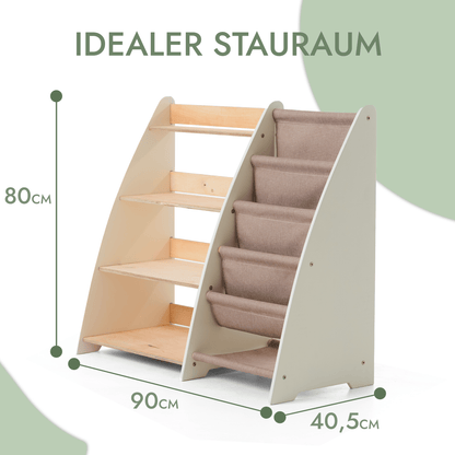 2in1 Montessori - Regal für Kleinkinder – Bücher & Spielzeug - BesonderesHoch2