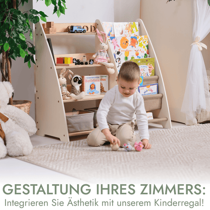 2in1 Montessori - Regal für Kleinkinder – Bücher & Spielzeug - BesonderesHoch2