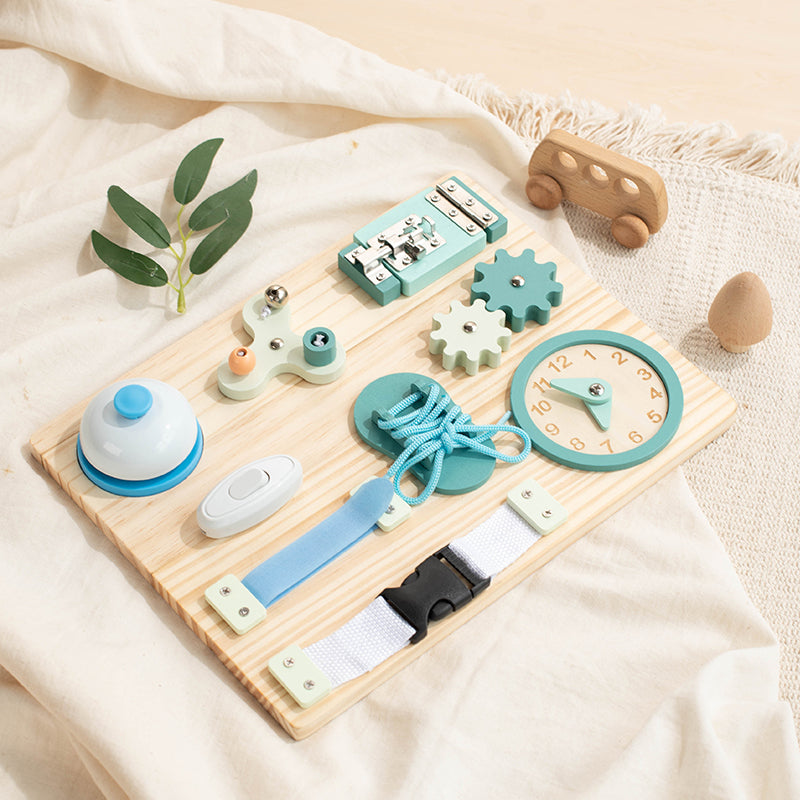 Montessori Beschäftigung Board - Sensorisches Brett - Kinder Lernspielzeug für Feinmotorik ab 3 Jahre