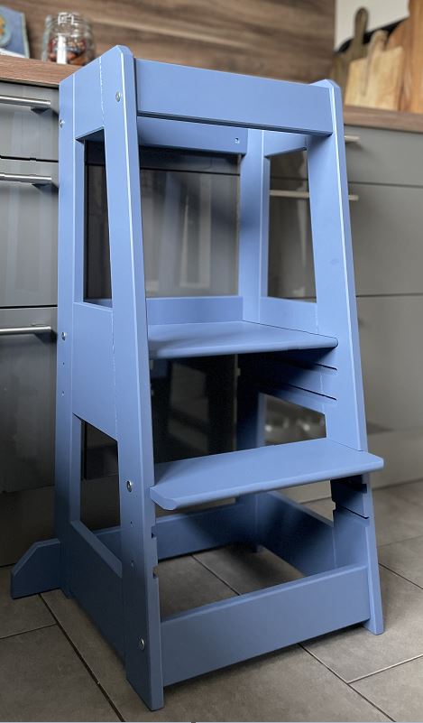 Lernturm Felix - Learning tower - blau | tiSsi® by Schmatzepuffer® "gratis personalisierbar"