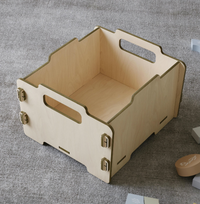 Montessori Aufbewahrungsbox aus Holz