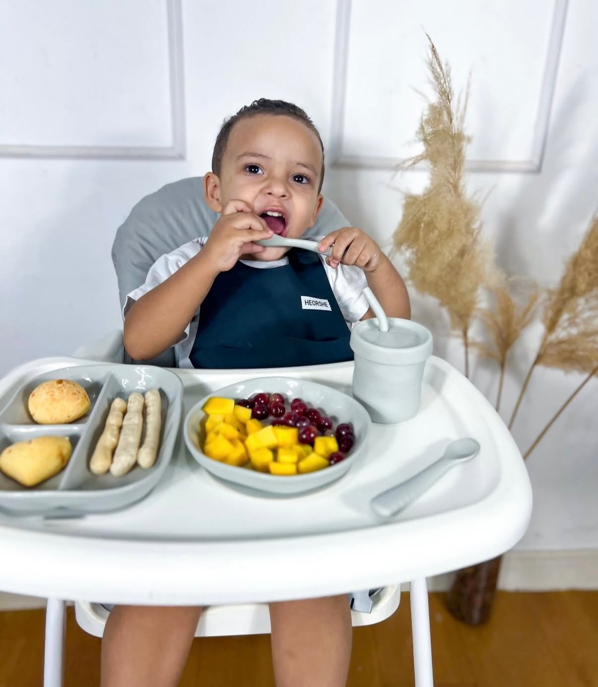 Baby Feeding Spoon Set (Grau) - BesonderesHoch2