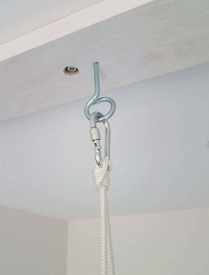 Babyschaukel Baumwolle, weiß creme, Hohe Rückenlehne - BesonderesHoch2