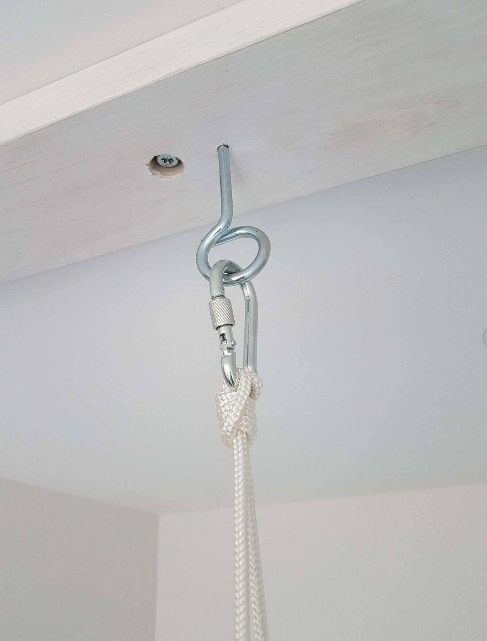 Babyschaukel Stoff, Wetterfest, hellgrau, niedrige Rückenlehne - BesonderesHoch2