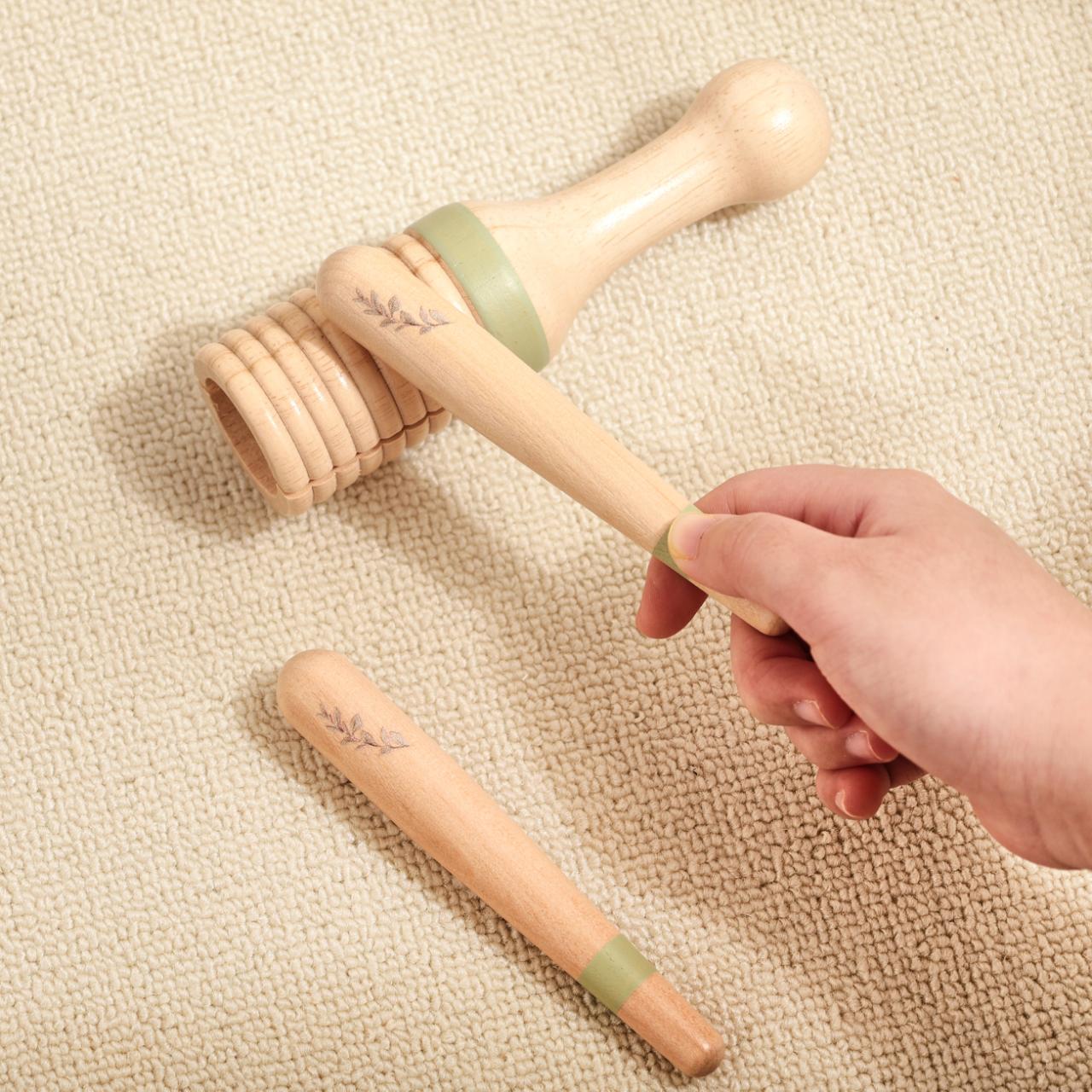 Beliebtes Montessori Holz - Musikinstrument - Set „Eichhörnchen“ – Musikspielzeug für Babys & Kinder | Verschiedene Instrumente, CE - zertifiziert - BesonderesHoch2