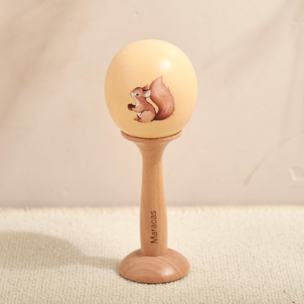 Beliebtes Montessori Holz - Musikinstrument - Set „Eichhörnchen“ – Musikspielzeug für Babys & Kinder | Verschiedene Instrumente, CE - zertifiziert - BesonderesHoch2