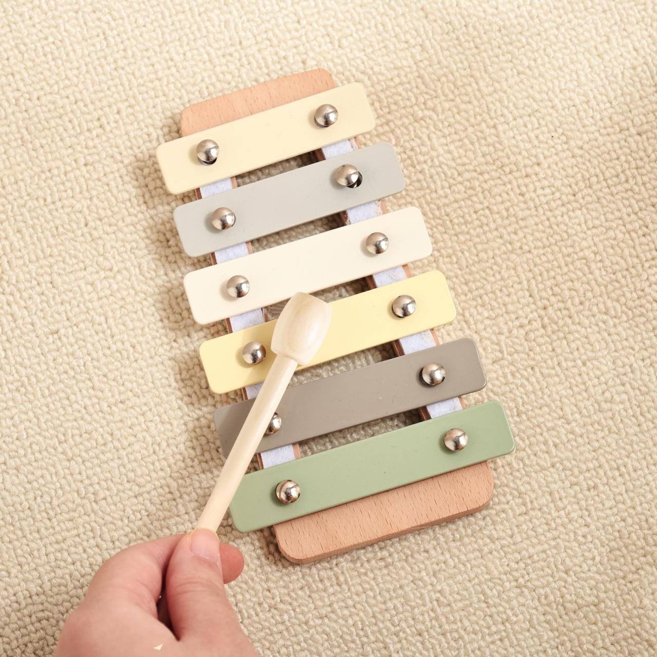 Beliebtes Montessori Holz - Musikinstrument - Set „Eichhörnchen“ – Musikspielzeug für Babys & Kinder | Verschiedene Instrumente, CE - zertifiziert - BesonderesHoch2