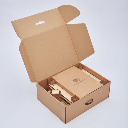 BusyBoard sensorisches Spielhaus Natura Pastell – Limitierte Montessori - Ausgabe mit über 30 Aktivitäten - BesonderesHoch2