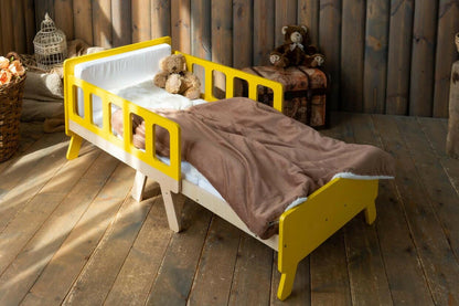 Flexibles Mitwachsendes Kinderbett, Montessori Babybett - BesonderesHoch2