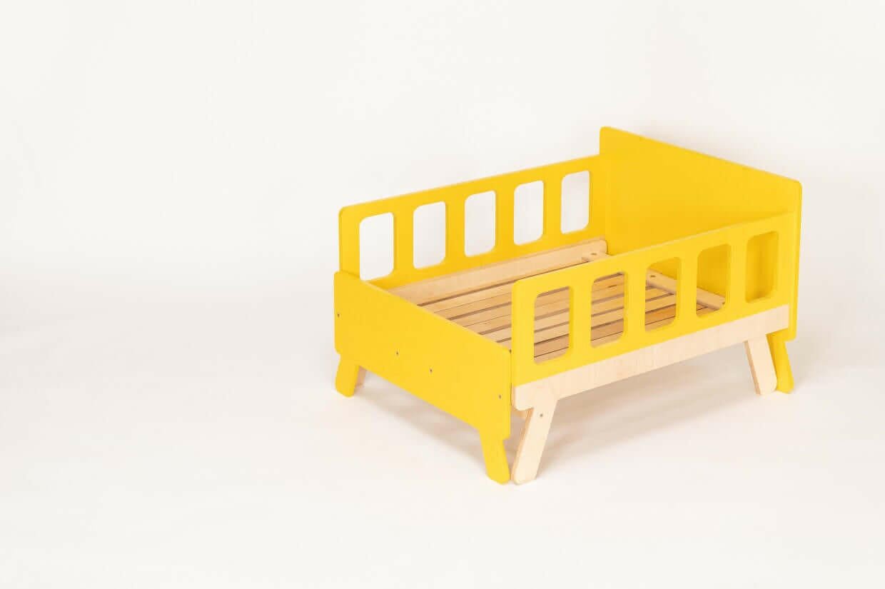 Flexibles Mitwachsendes Kinderbett, Montessori Babybett - BesonderesHoch2