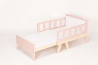 Flexibles Mitwachsendes Kinderbett, Montessori Babybett Family-SCL Rosa 