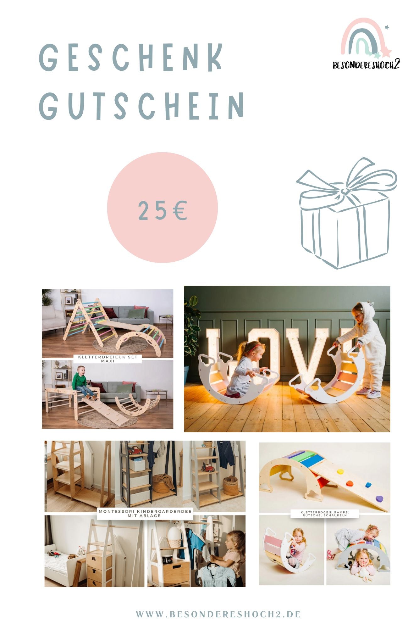 Geschenkgutscheine BesonderesHoch2 25,00 € 