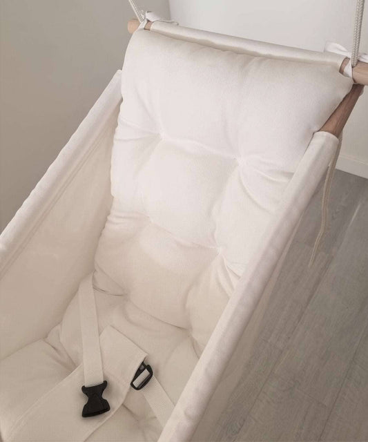 Large baby swing hammock made of cotton, white
