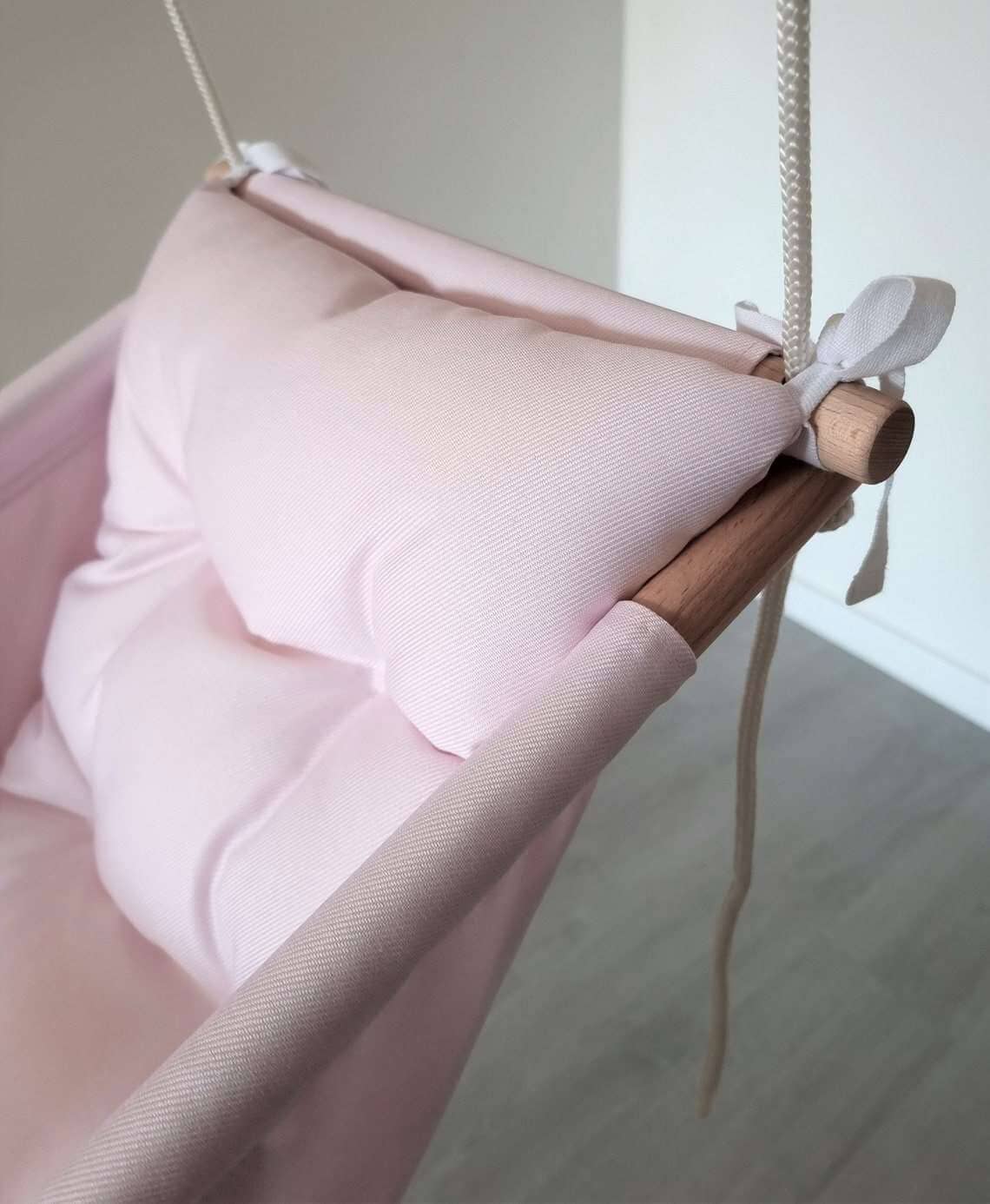 Große Babyschaukel Hängematte Polyester wetterfest, rosa Pumpur 