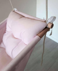 Große Babyschaukel Hängematte Polyester wetterfest, rosa Pumpur 
