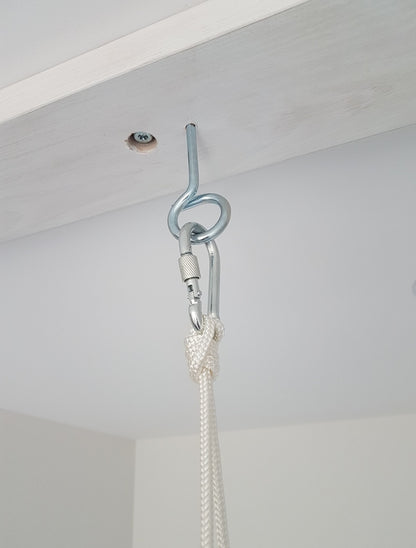 Premium Babyschaukel aus Leinen, Natur, Melange - besondereshoch2
