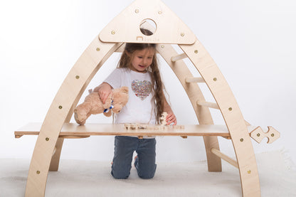 Faltbares Kletterdreieck, Pikler Art, Montessori, Rutschrampe, Tisch - besondereshoch2