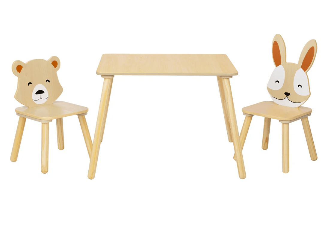 Kindertisch mit 2 Stühlen - BesonderesHoch2